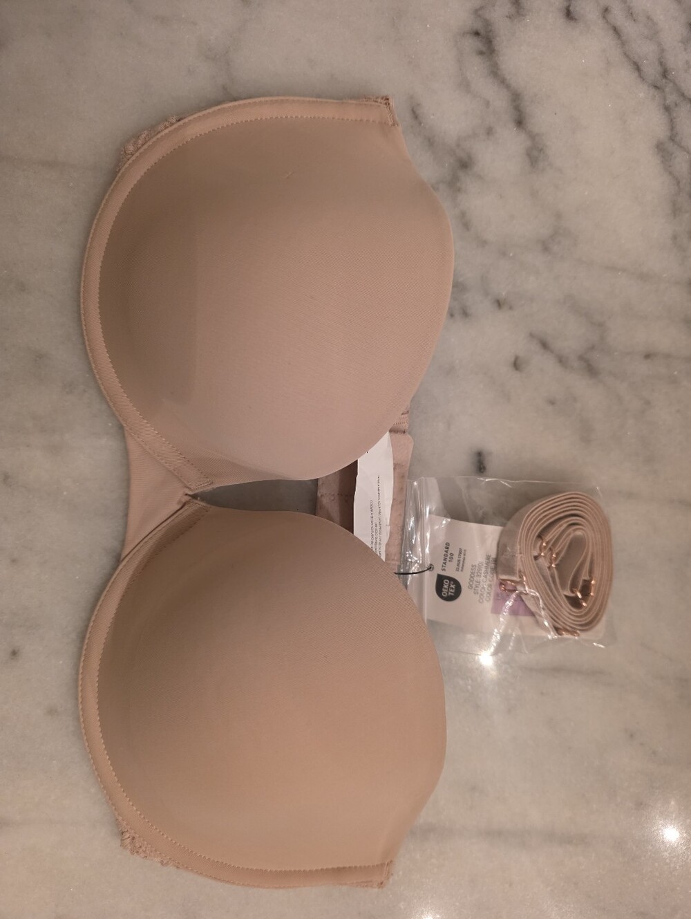 Skarlett Blue Goddess Strapless Bra 32D Cashmere NWT Convertible
